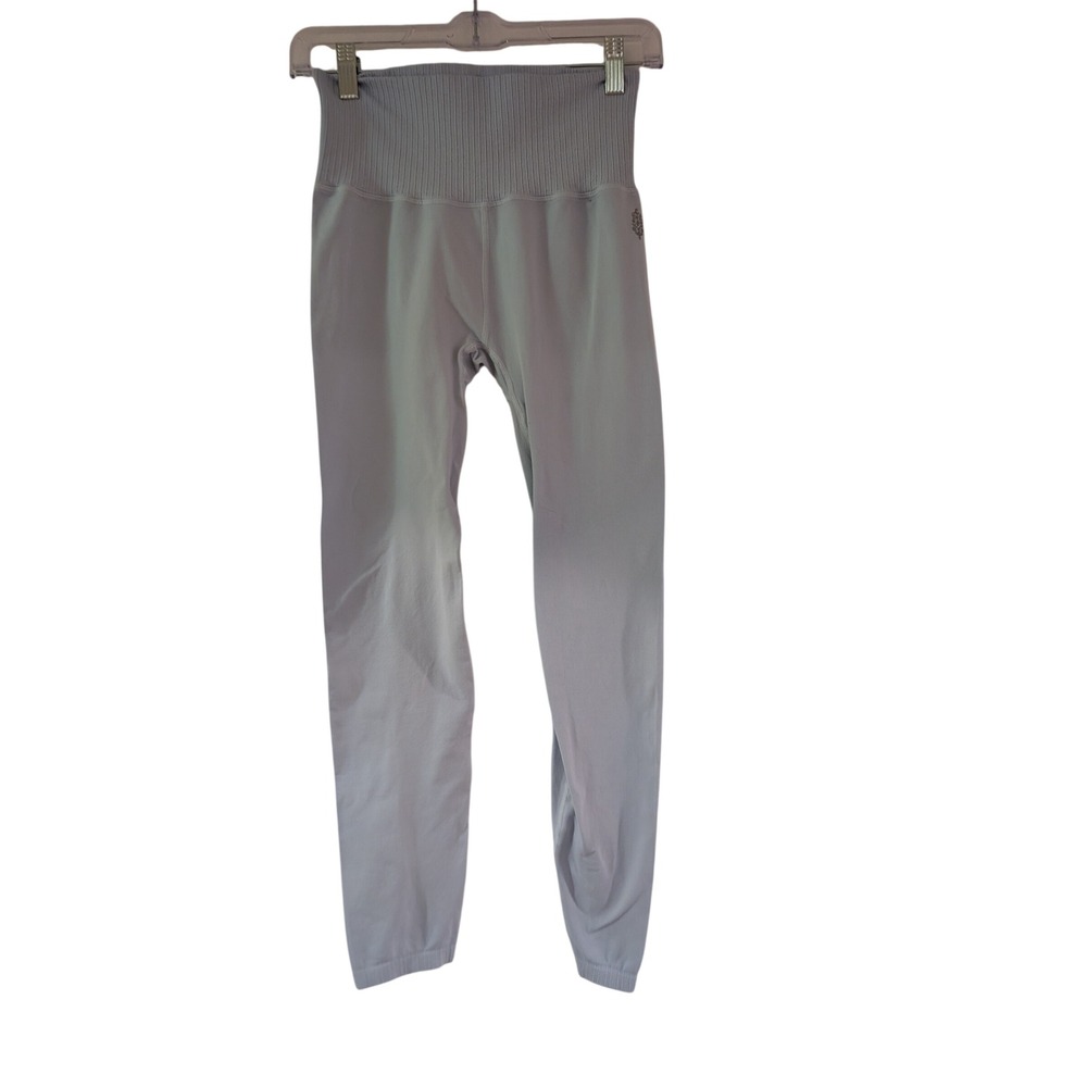 Free People Movement Good Karma Leggings Womens XS‎ Light Blue High Waisted Yoga
